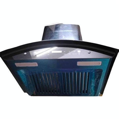 Ceiling Mounted Baffle Cm Silver Stainless Steel Kitchen Chimney At