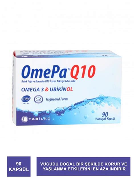 Uygun Fiyatlı Omepa Q10 Omega3 Ubiquinol 90 Kapsül S K T 10 2024