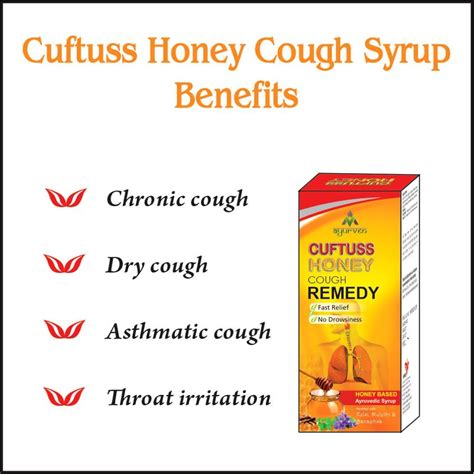 Ventiz Healthcare Ayurven Cuftuss Honey Cough Syrup Bottle Size