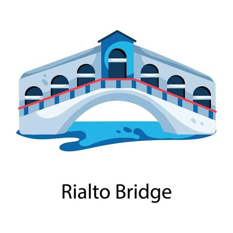 Trendy Rialto Bridge 29111695 Vector Art at Vecteezy