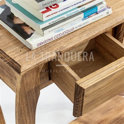 Mesa De Arrime Provenzal Con Estante 070 X 030 Teñido