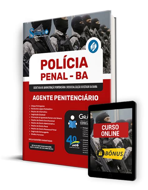 Apostila Polícia Penal Ba 2024 Agente Penitenciário Banca Mouraria