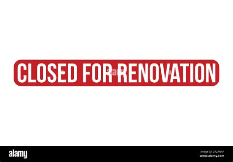 Red Closed For Renovation Rubber Stamp Seal Vector Stock Vector Image