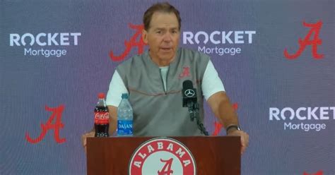 WATCH Nick Saban Speaks After Alabama S Wednesday Practice On3