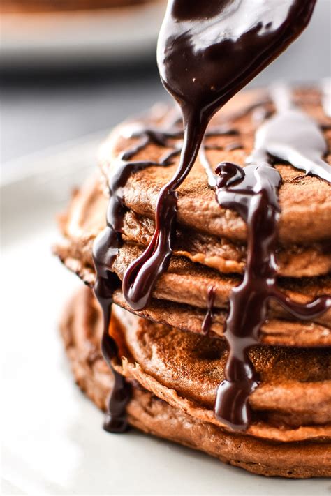 Chocolate Pancakes Made With Chocolate Syrup