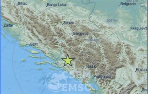 Slobodna Dalmacija Snažan potres magnitude 5 0 po Richteru osjetio se