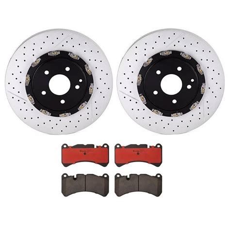 Mercedes Disc Brake Pad And Rotor Kit Front 340mm Ceramic Brembo