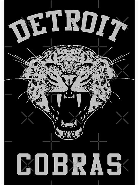 Detroit Cobras Poster For Sale By Adidwinugrohooo Redbubble