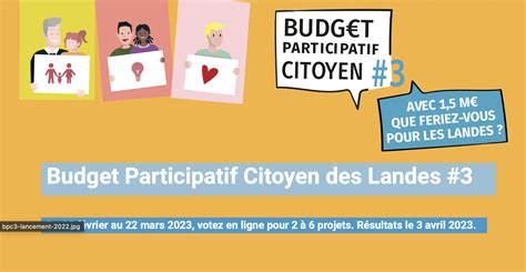 Me Dition Du Budget Participatif Citoyen Des Landes