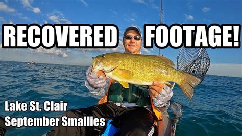 Lake St Clair Smallmouth Bass Fishing RECOVERED FOOTAGE YouTube