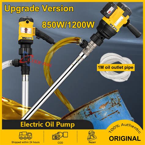 Protable Electric Oil Pump 850w 1200w Oil Drum Pumping Device Diesel Hydraulic Oil Pumping Unit