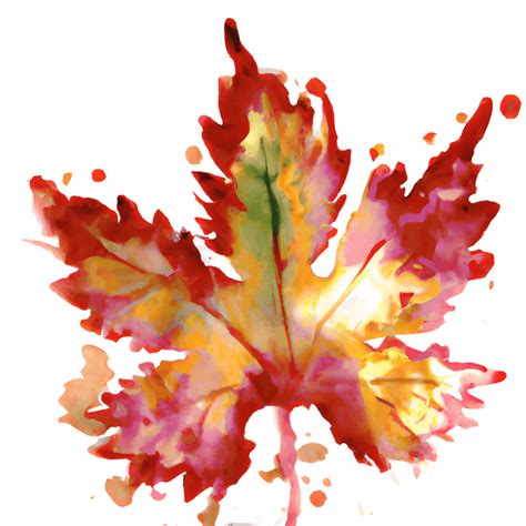 Autumn Leaf Modern Art Painting · Creative Fabrica