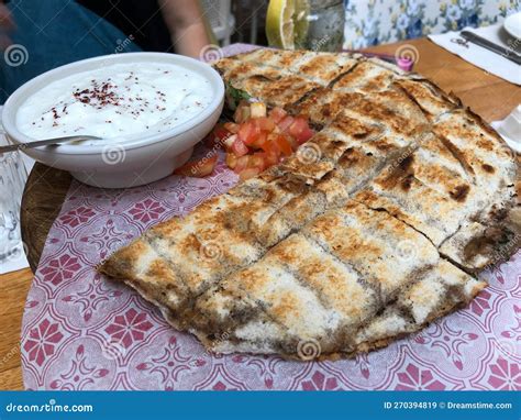 Kafta Arayes With Yogurt Sauce Beirut Stock Image Image Of Dessert