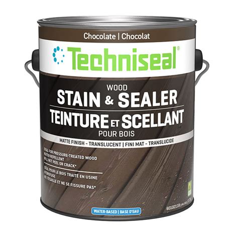 Teinture et scellant pour bois à base d eau Techniseal chocolat mat