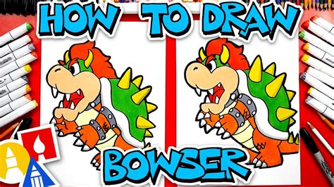 Mario Art Drawing Bowser Kate Antonio