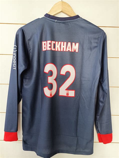 PSG RETRO 2013-14 HOME BECKHAM FULL SLEEVE – focusotp