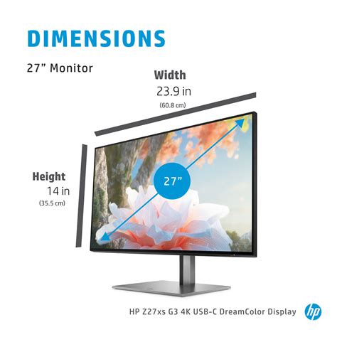 HP Z27xs G3 27 4K UHD HDR IPS USB C DreamColor Monitor 49 OFF