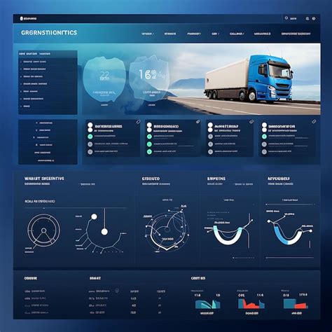 Premium AI Image Web Dashboard Logistics And Transportation Shipment