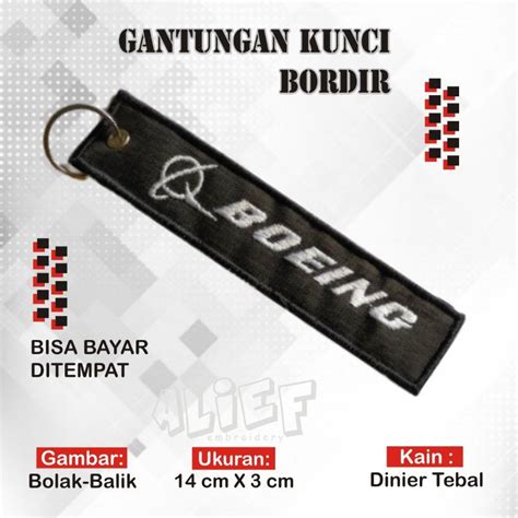 Jual Bisa Cod Gantungan Kunci Keychain Keytags Bordir Motor Mobil