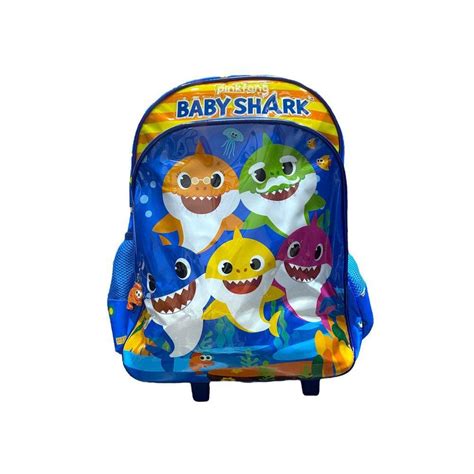 Mochila Baby Shark Rodinha Pontofrio