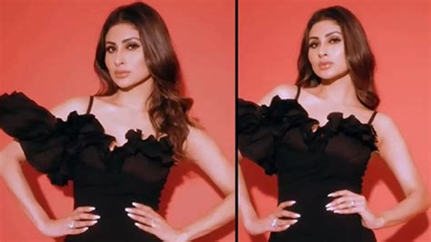 Mouni Roy Sets Fashion Trends As She Stuns In A Glamorous Black Ruffle Mini Dress Hindi Movie