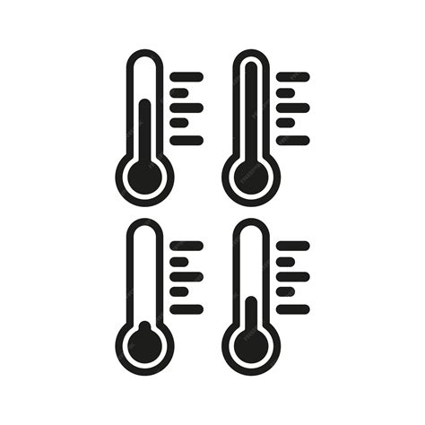 Premium Vector | Thermometers set icon Different levels of temperature