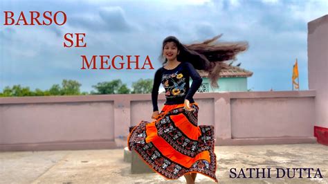 Barso Re Megha Megha ☔️💕🥰 Dancecover By Sathidutta19 Trending