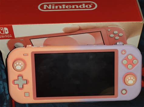 Nintendo Switch Lite (Pink,Coral), Video Gaming, Video Game Consoles ...