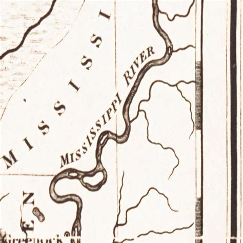 A New Map Of Arkansas With Its Canals Roads And Distances Historical Map Of Arkansas Antique