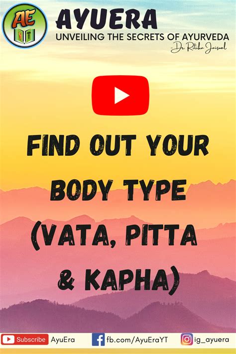 Find Out Your Body Type Body Test Vata Pitta Kapha Prakriti