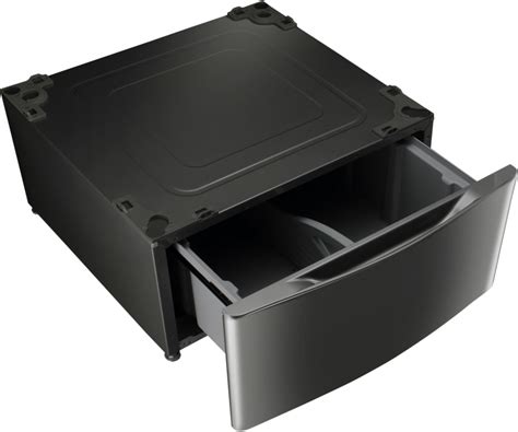 Lg Wdp K Laundry Pedestal For Series Black Stainless Steel