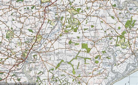 Historic Ordnance Survey Map Of Friday Street 1921