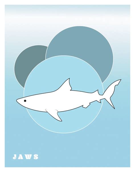 JAWS, Shark, Printable, Wall Decor, Jaws Poster, Shark Print, Jaws ...