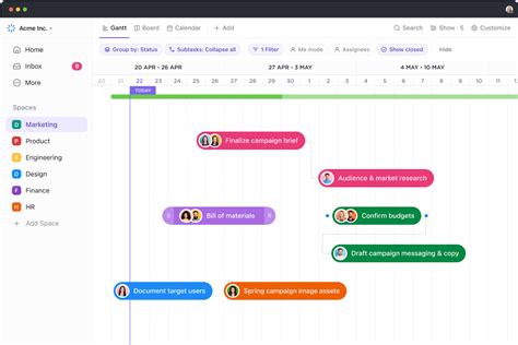 Best Free Gantt Chart Maker Software In Clickup