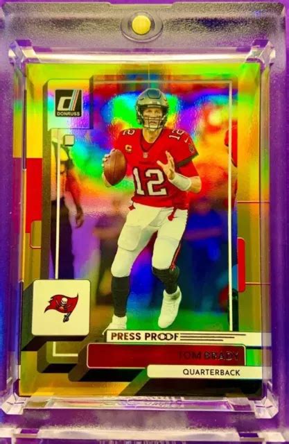 Tom Brady Gold Refractor Cardraresspbucs Investmvpholo Eur