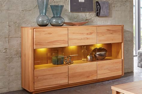 Inter Furn Sideboard Seattle Kernbuche Furniert Kernbuche Massiv