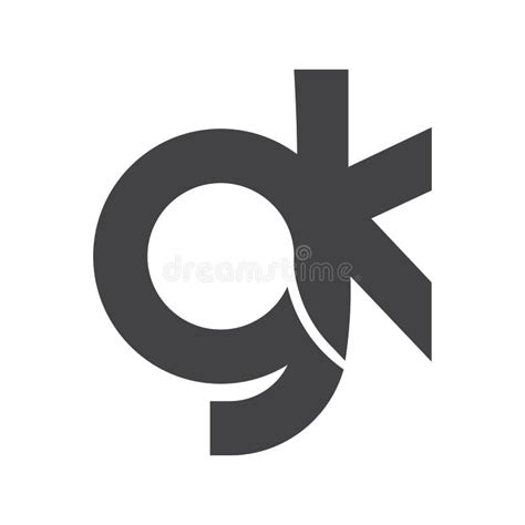 Alphabet Letters Initials Monogram Logo Kg Gk K And G Stock Vector