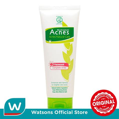 Jual Acnes Natural Care Face Wash Complete White Gr Shopee Indonesia