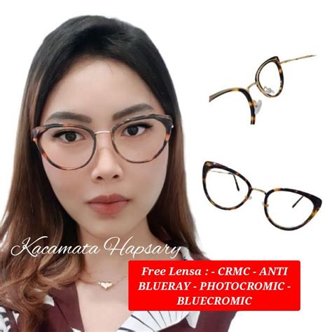 Jual KACAMATA MINUS FRAME CAT EYE MEYKA LENSA ANTI RADIASI KOMPUTER