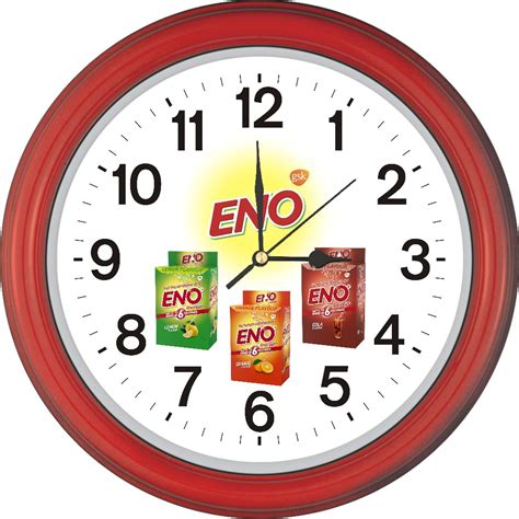 Analog Plastic Logo Wall Clocks For Promotional Size 370 370 Mm At