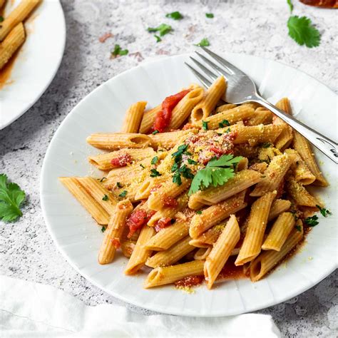 Vegan Pasta Arrabiata Recipe - Ve Eat Cook Bake