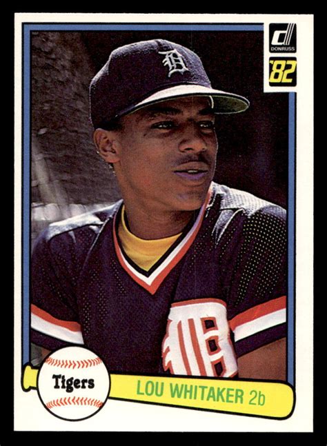 Lou Whitaker Detroit Tigers Donruss Ebay