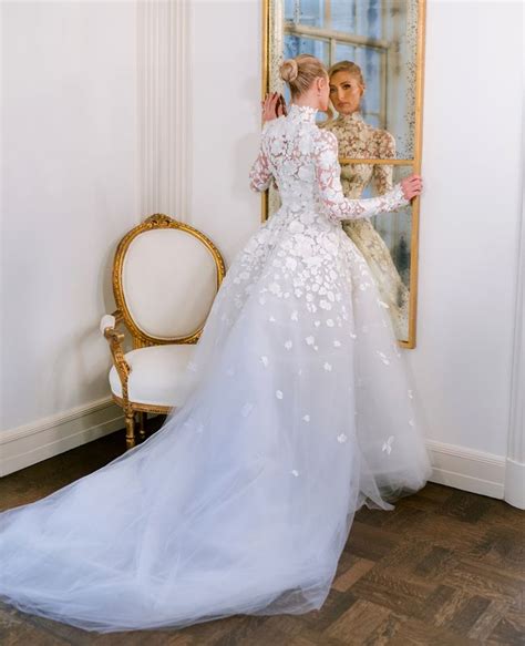 Paris Hilton Wedding Dress Details and Reception Looks