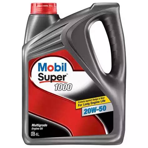 Mobil Super 1000 20W 50 Mineral Engine Oil For Car 4 Litres Auto Choice