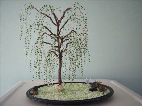 Beaded Trees Arte Con Alambre De Cobre Arte En Alambre Rbol De Alambre