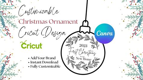 Cricut Christmas Ornament Design for Realtors or New Homeowners - Etsy