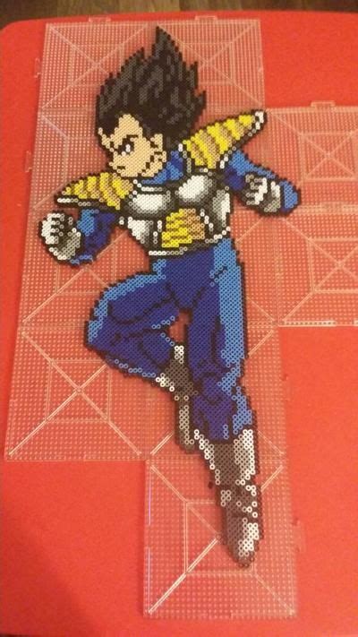 Perler Vegeta Is Finished By Ashleighpage74 On Deviantart Perler Bead Disney Perler Bead Art