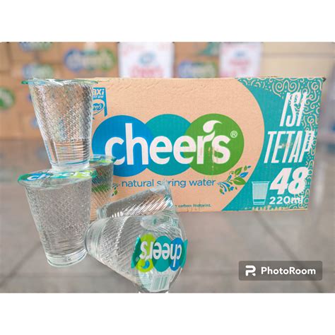 Jual Air Mineral Cheers 220ML Isi 48 Botol Natural Spring Water