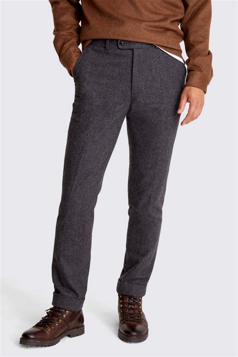 Men S Flannel Trousers Shop Online At Moss