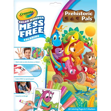 Crayola Color Wonder Mess Free Prehistoric Pals Coloring Set